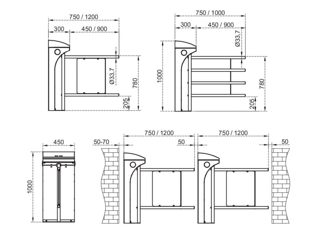 Турникет из нержавеющей стали CAME 605 S ARCH-00067532 - Вид №1