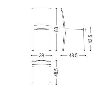 Стул из массива дерева Riva 1920 этаж ARCH-00031693 - Вид №3