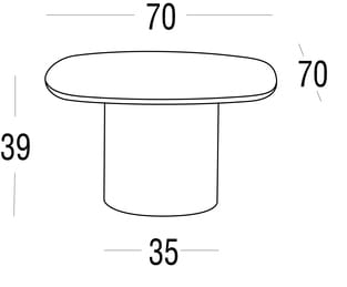HPL квадратный низкий садовый стол Roberti Armàn ARCH-00092486 - Вид №13