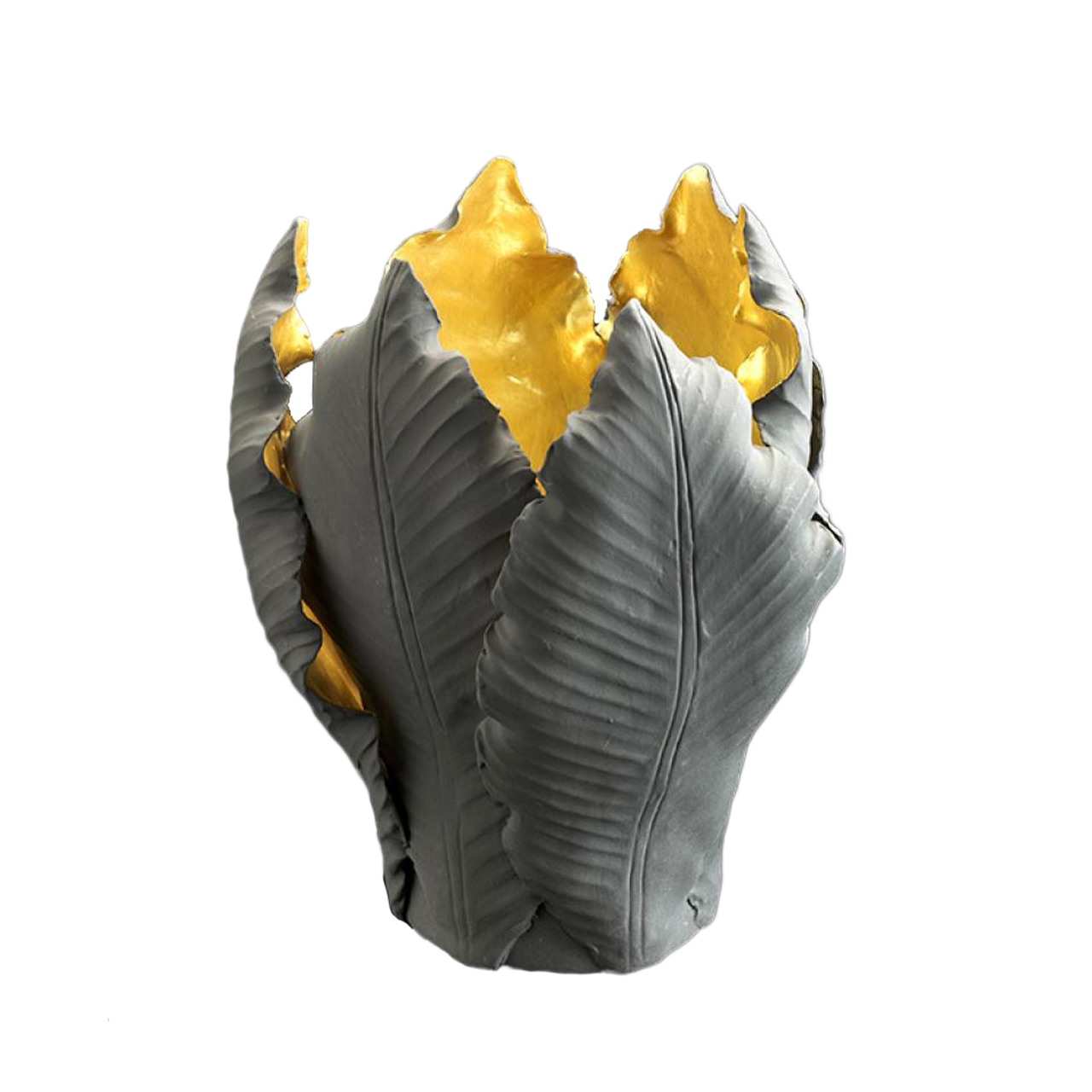 300050-B1 ABHIKA ПОДСВЕЧНИК ТЮЛЬПАН BROWN/GOLD  - Вид №3