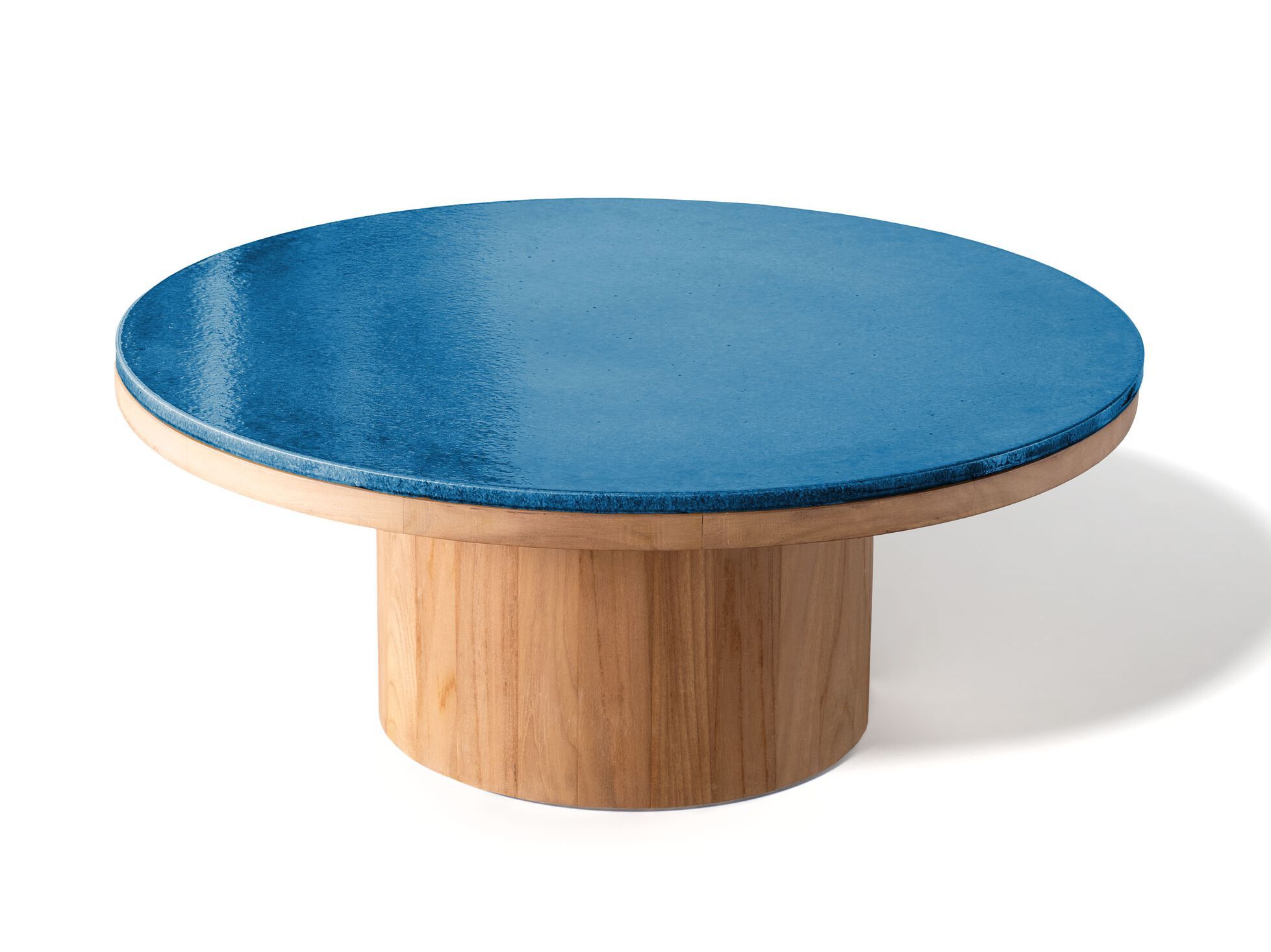 Круглый низкий стол из тикового дерева Atmosphera фрисби ARCH-00006488