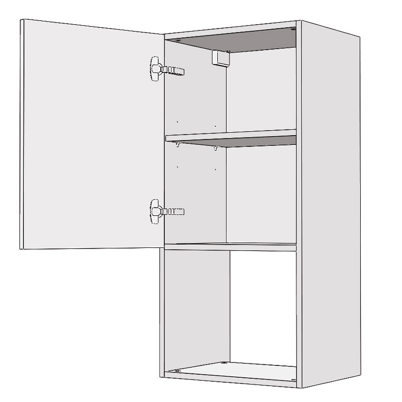 Шкафы навесные  EMV1DN SIDAK SIST837-14044