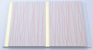 Панель ПВХ Волна персиковая софитто "2" 240мм