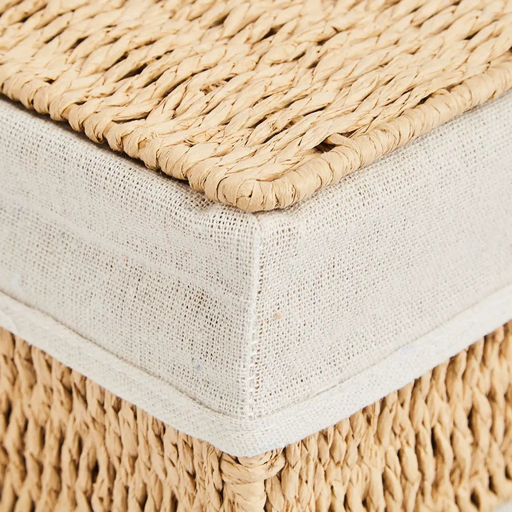 SPACEO Корзина для мелочей из бумажной веревки с крышкой 89344349 Kub STLM-1081377 - Вид №3