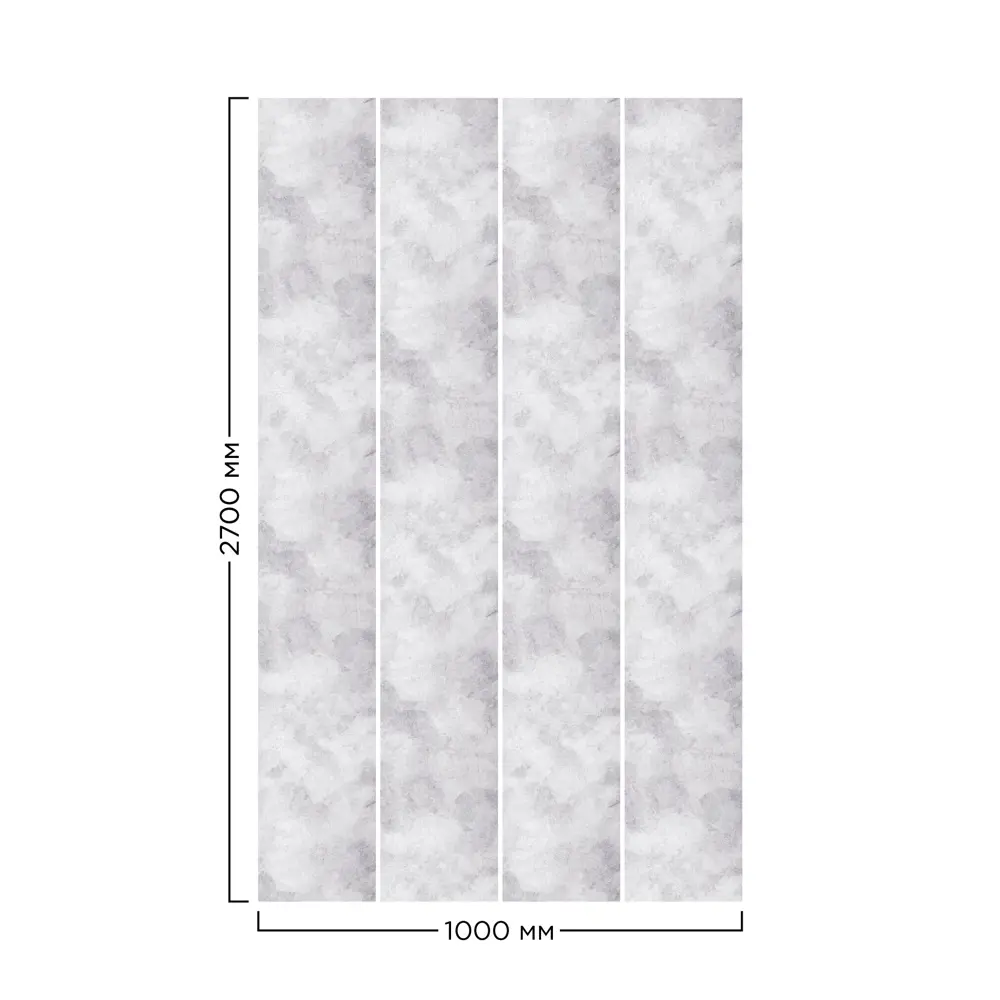 FINEBER Стеновая панель ПВХ «Камень серый» для влажных помещений 89356219 STLM-1012896 - Вид №4