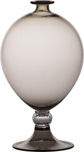 10627276 VENINI Ваза 32х20см "Веронезе" (серая) Стекло