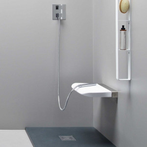 EVTKTRBEVER Life Design Складное сиденье для душа из полиуретана - Tuck Tray Tuck белый