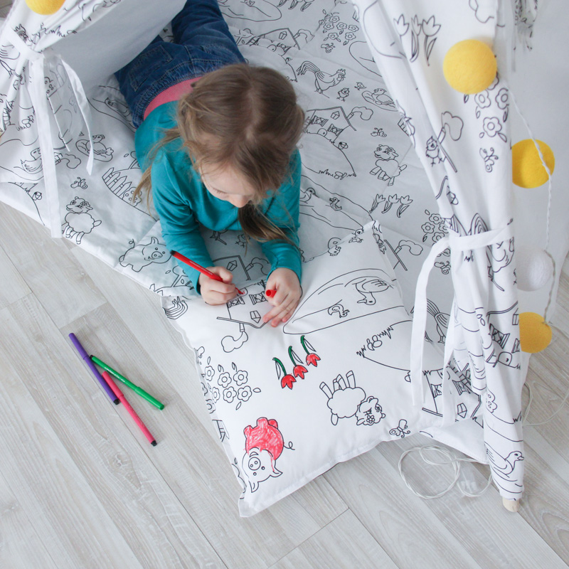 Игровой коврик стеганый под раскраску Painter VAMVIGVAM PAINTER 281568 Серый Santreyd - Вид №2