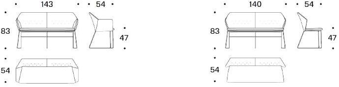 Saba Italia Диван из ткани New york sun-id-1408330 - Вид №4