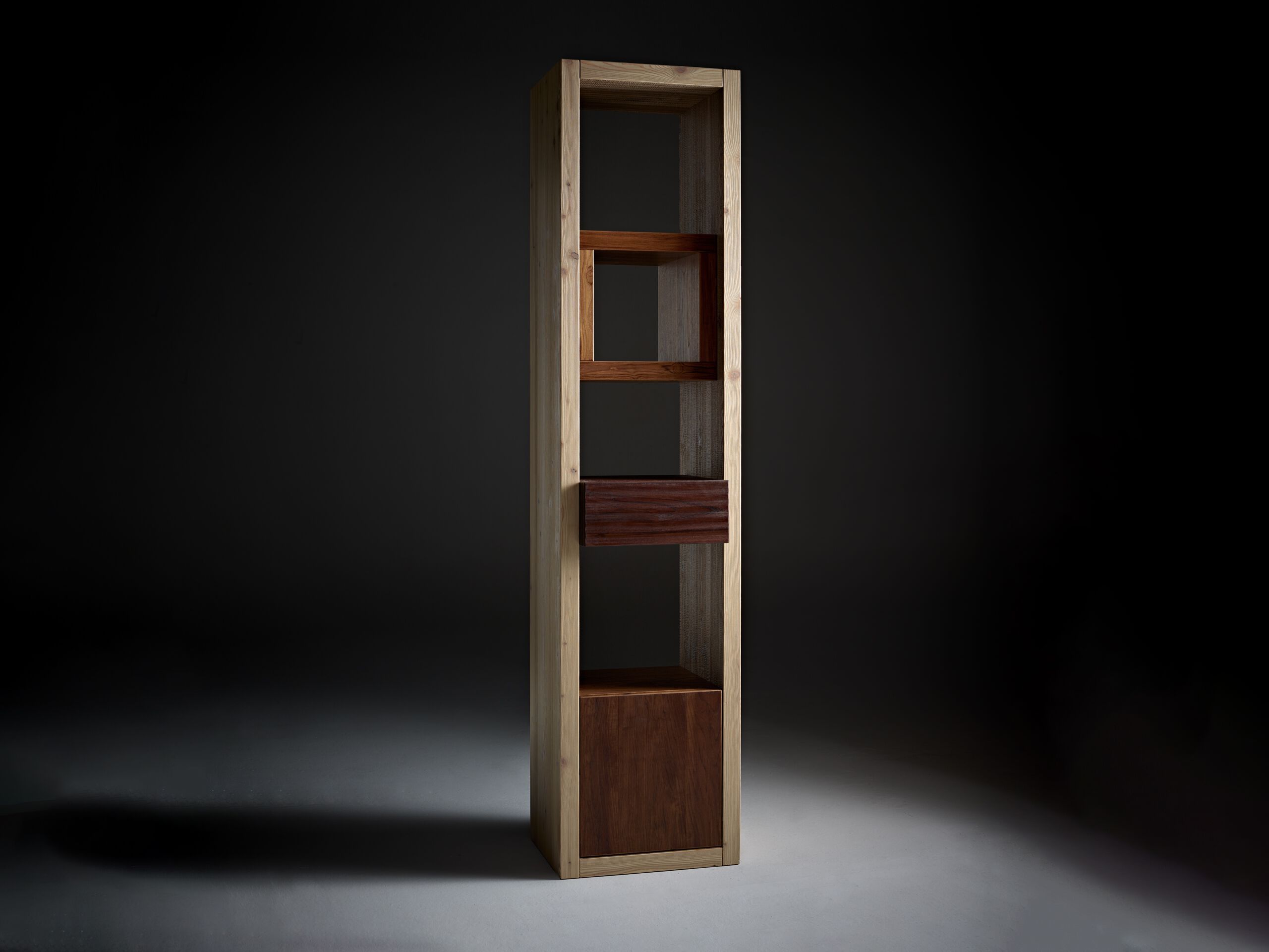 Книжный шкаф с ящиком и контейнером Disegno di Legno только ARCH-00010055 - Вид №1