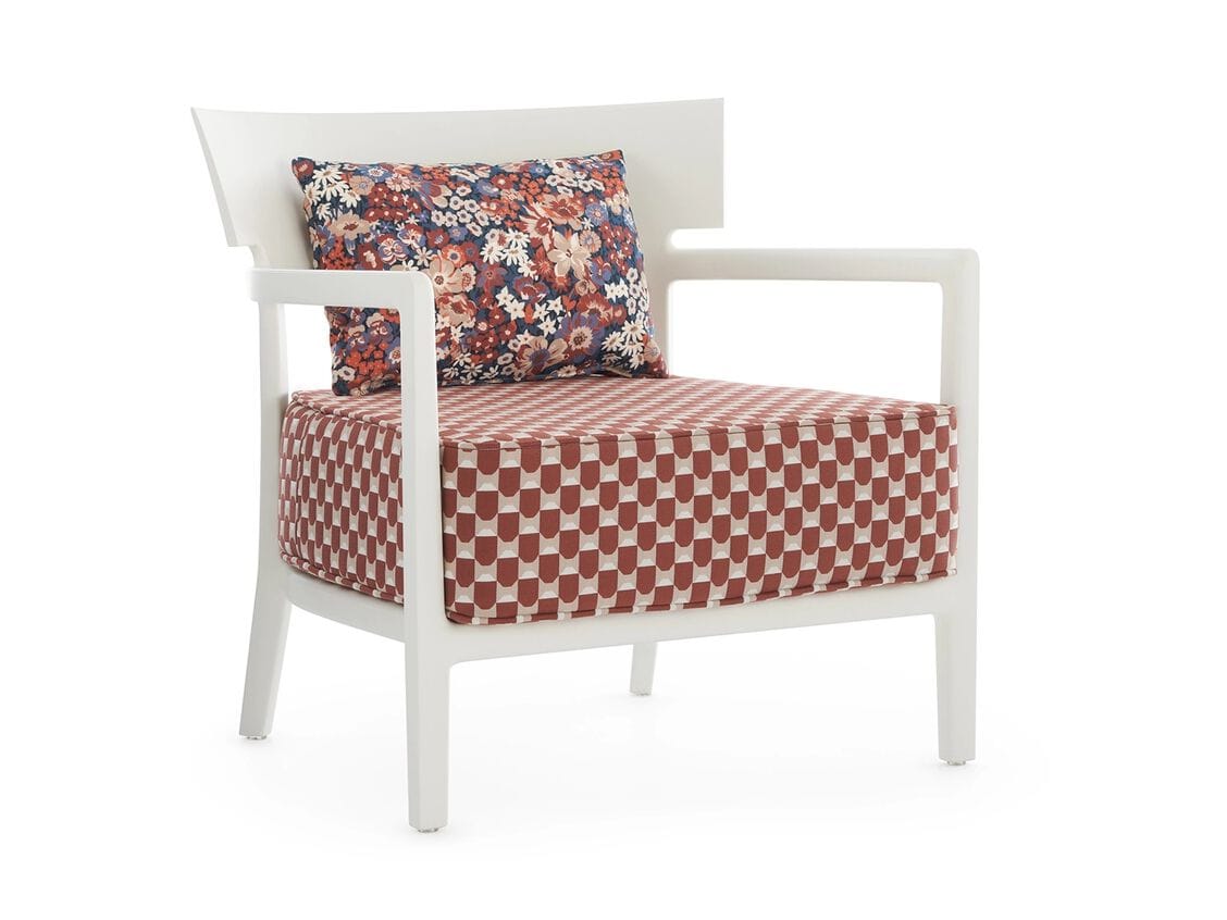Съемное садовое кресло из поликарбоната и ткани с подлокотниками Kartell CARA LIBERTY ARCH-00029641 - Вид №7