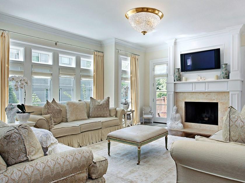 Possoni Illuminazione Plafoniera oro zecchino con cristallo виноват в зубе  905/pl  - Вид №1