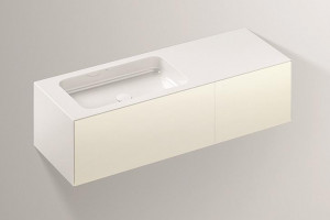 5158514000 Умывальник с тумбой, wp.folio8, белая, proshield, лакированная, шелковисто-матовый блеск, белый Alape серия FO (Folio)