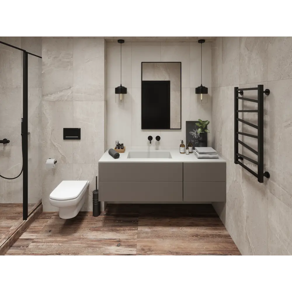 Керамогранит Estima 45x90 см 1.215 м² матовый цвет бежевый серый King Stone STLM-2024659 - Вид №2