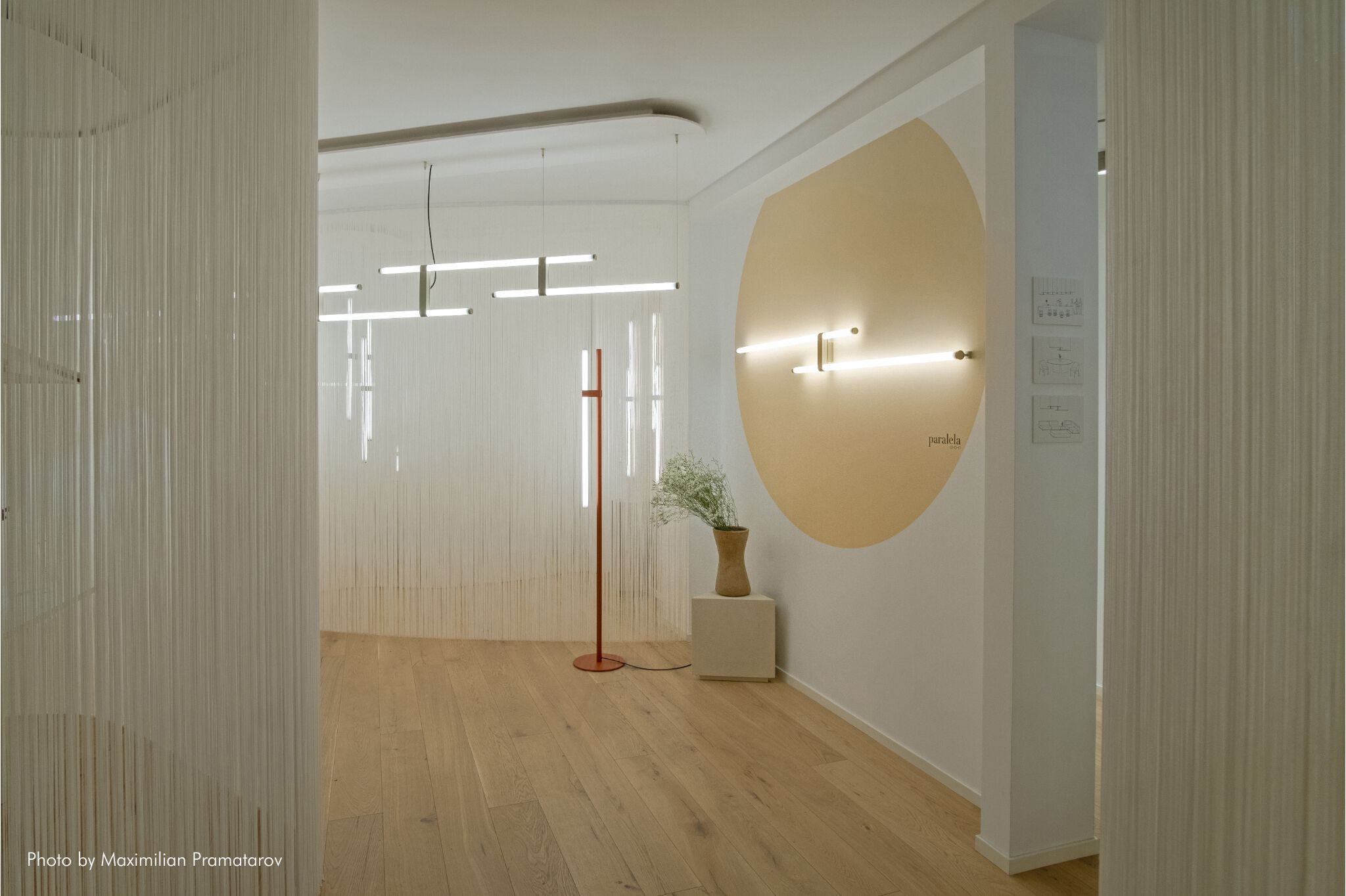 Светодиодный торшер из боросиликатного стекла и металла AXOLIGHT Paralela ARCH-00039815 - Вид №7