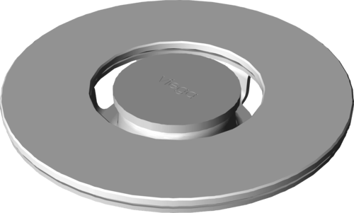 Канализационная арматура  Решетки  Круглый VIEGA 617 165 Модель 4976.30 Santreyd  - Вид №3