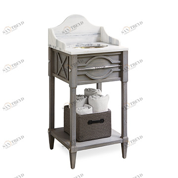 Тумбочка, Petite (до 33,5) 17553-110-111 Spindle Sink Chest (Mini) - Weathered Gr Ambella 