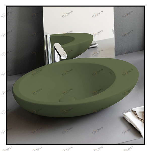 LGLA60AG Накладная раковина на столешницу  овальная Ceramica Cielo 