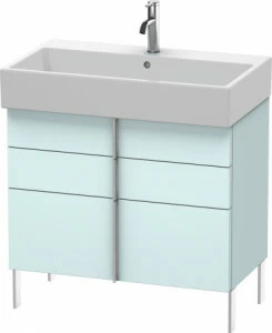 VA658700909 Тумбочка напольная Vero Air #VA6587 784 x 431 мм Светло-голубой матовый декор