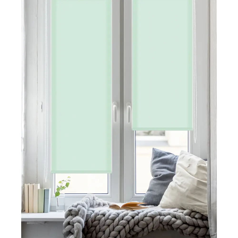 Штора рулонная Stars 60x160 см бирюзовая GARDEN STLM-2133716 - Вид №4