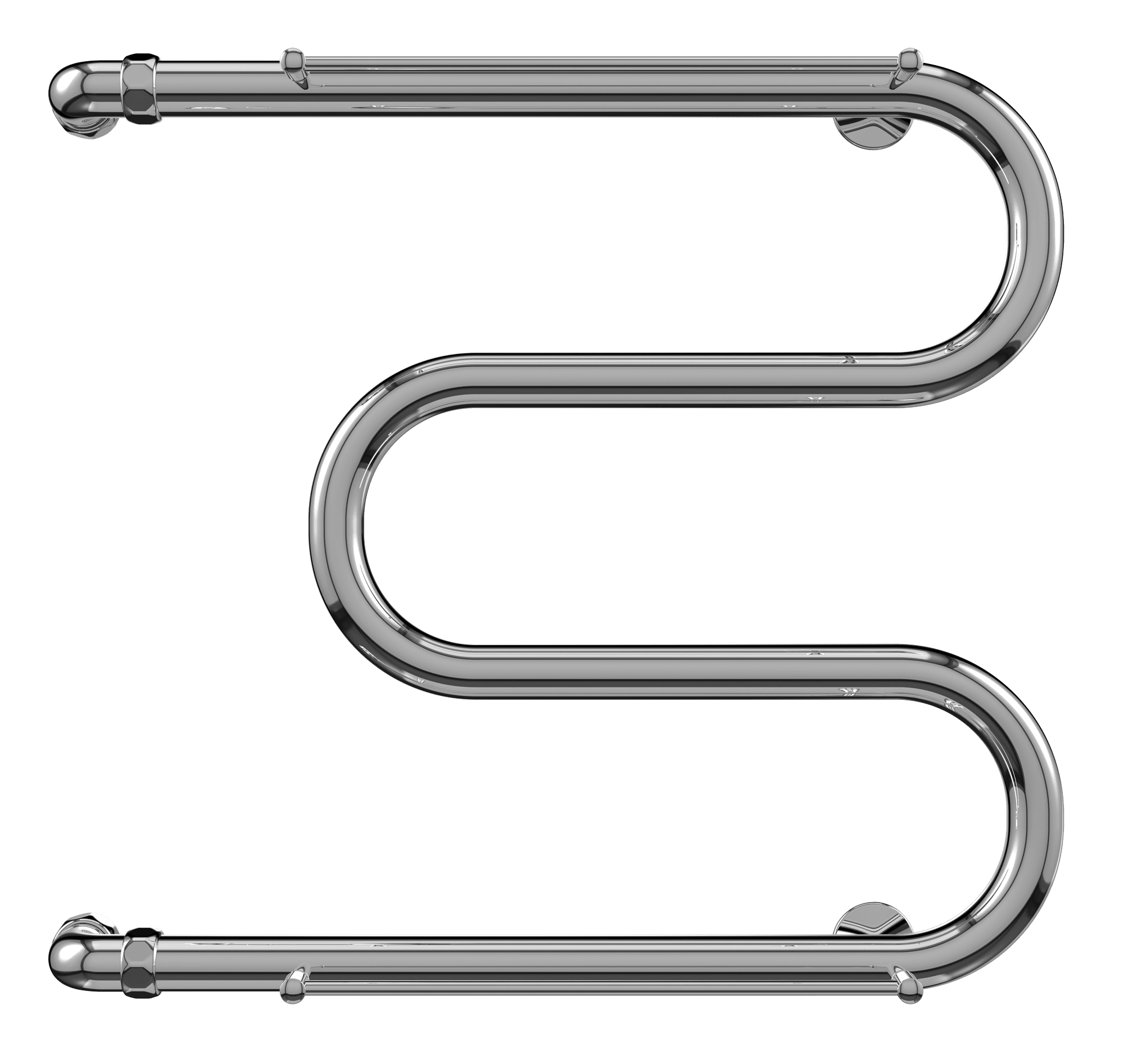 4620768880377 ЭКОНОМ М-обр с/п AISI 32х2 600х400 Полотенцесушитель TERMINUS Нержавеющая сталь - Вид №1