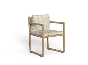 Тканевый садовый стул с подлокотниками