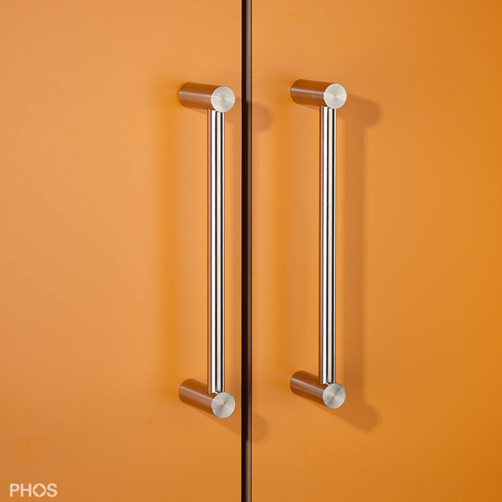 BG12-300E Ручка-дужка с концевыми скобами, рукоятка ø12 мм, длина 30 см. PHOS 