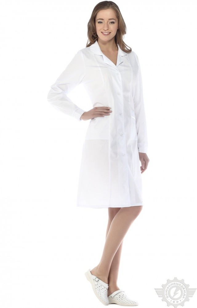 65777 Халат "Татьяна" белый  Медицинская одежда  размер 50/158-164 Спецодежда  - Вид №2
