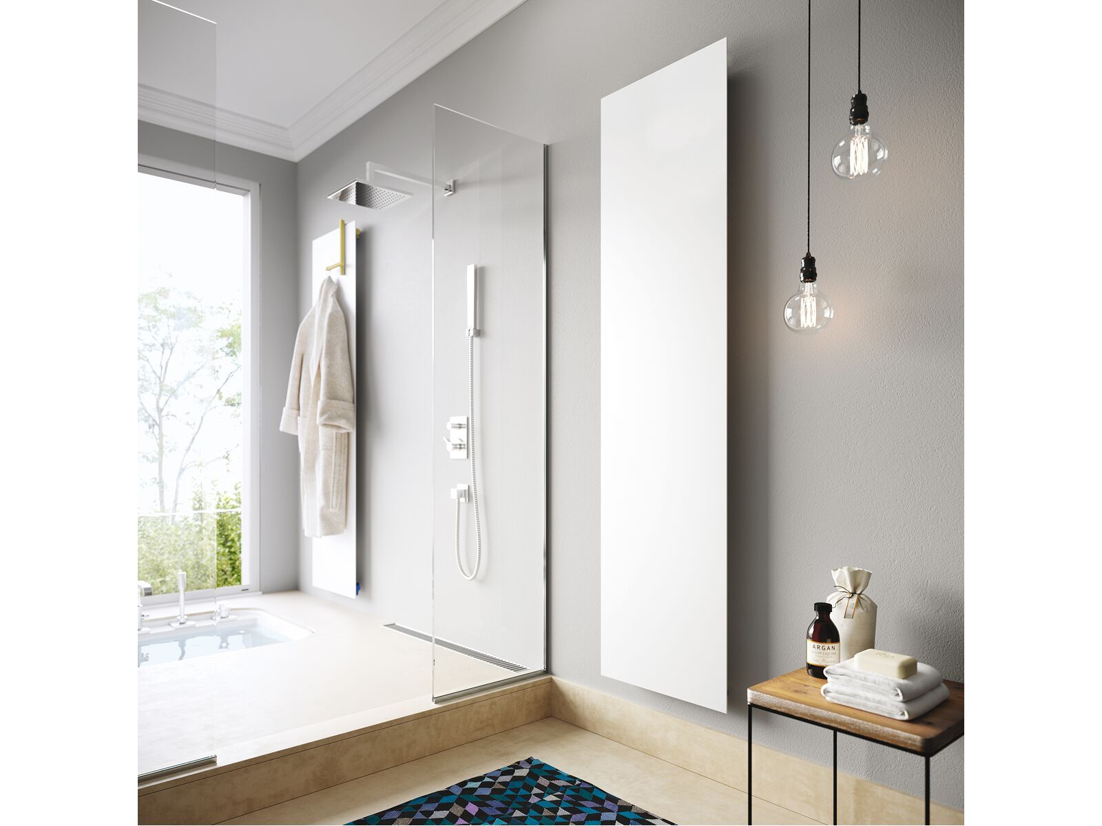 Вертикальный полотенцесушитель с горячей водой Cordivari Design Neo Design ARCH-00117690 - Вид №1