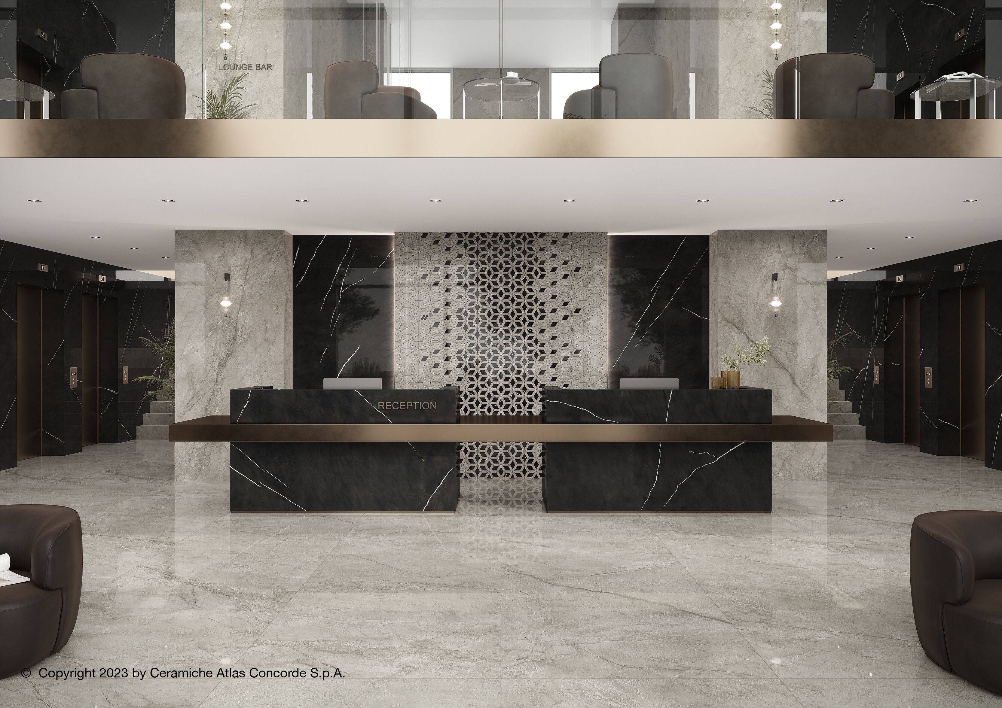 Пол / керамогранит с мраморным эффектом Atlas Concorde Marvel чудо ARCH-00010333 - Вид №30