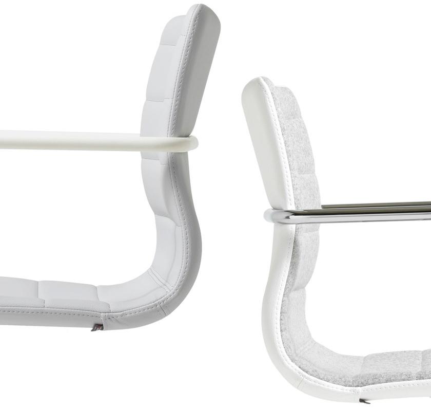 Diemme 4-спицевый тканевый стул с подлокотниками для залов ожидания Miss sun-id-1419359 - Вид №3