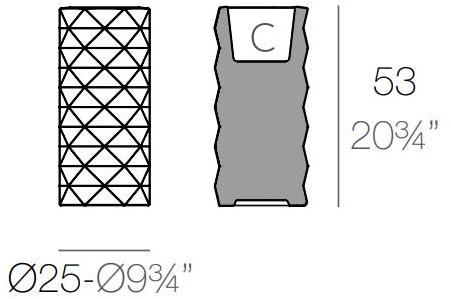 VONDOM Настольная лампа с прямым светом из пластика Marquis sun-id-1410333 - Вид №15