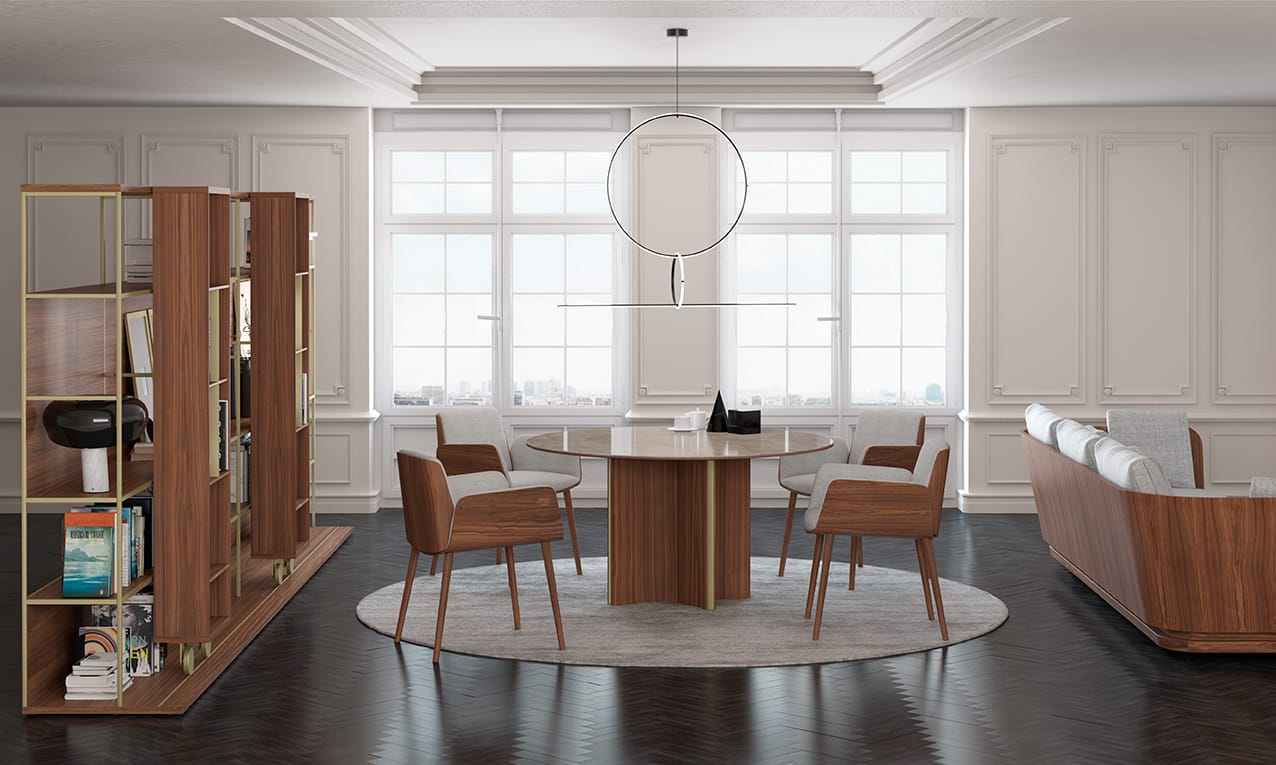 Круглый керамический обеденный стол Punt Стокгольм ARCH-00120952 - Вид №1