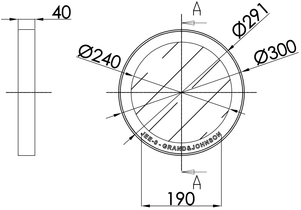 JEE-O Круглое зеркало из стали с рамой для ванной Soho 701-0110_20/2/8/9 - Вид №1