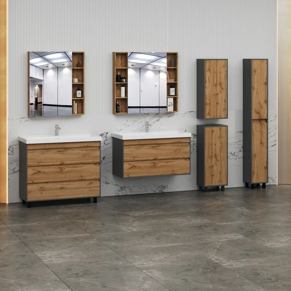 Тумба Santreyd Wood для раковины с выдвижным ящиком 60 см 88695641 STLM-0994063 - Вид №8