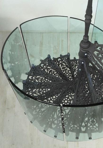 Modus Винтовая лестница из чугуна и стекла  2070  - Вид №1