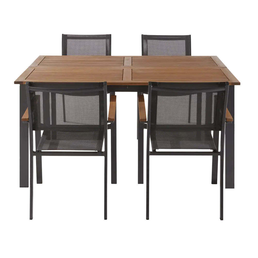 Стол NATERIAL Oris раздвижной для сада с эвкалиптовой столешницей 83984498 STLM-0045797 - Вид №12