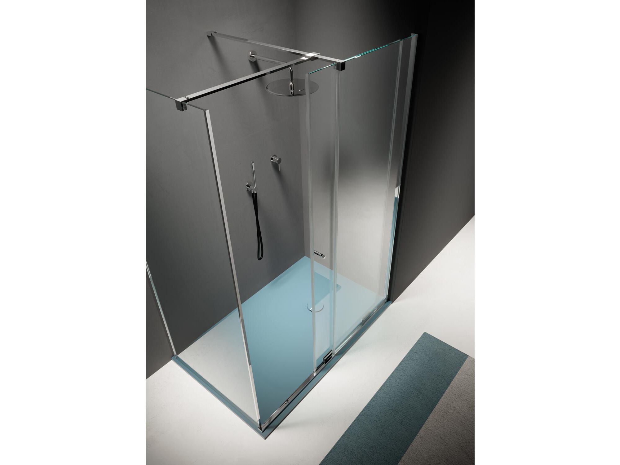 Угловая душевая кабина с раздвижной дверью Domus Falerii Domuspa ARCH-00110952 - Вид №3
