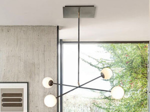 Окрашенный металлический подвесной светильник