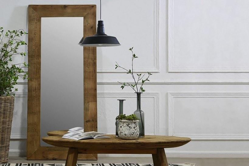 Arrediorg.it® Зеркало напольное прямоугольное в сосновой раме Woodside Ah764 mirror  - Вид №1