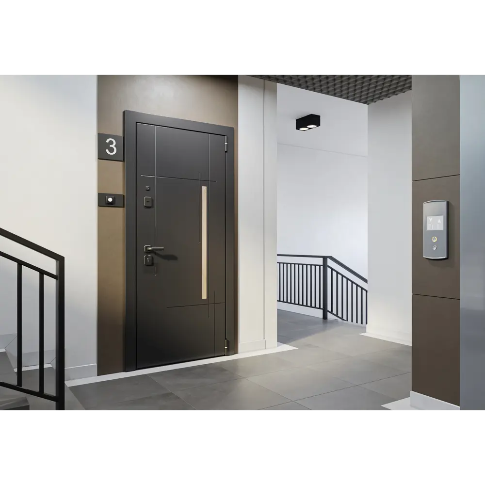 Дверь входная металлическая Блэк Скейп 86x205 см правая шелк белый TOREX STLM-2156424 - Вид №16