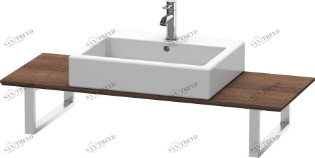 XL013C05353 X-Large Консоль для накладных раковин и встраиваемых умывальников Каштан темный, декор Duravit