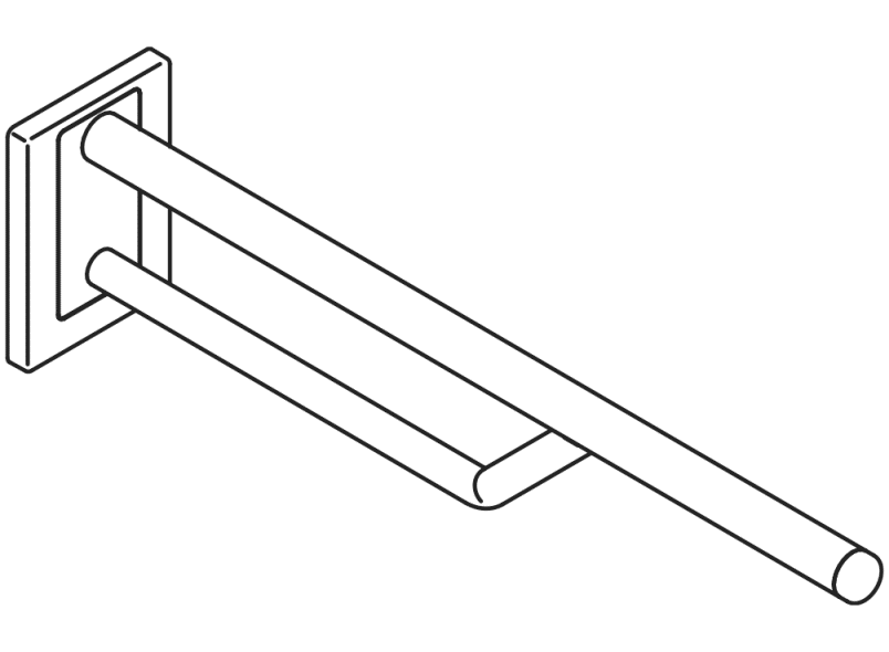 950.50.32090 Двойная ручка для крепления к стене HEWI Stützen  - Вид №2