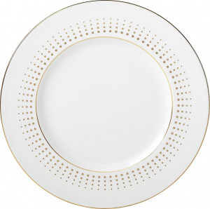 10613191 Lenox Тарелка акцентная Lenox "Золотой водопад" 23см Фарфор костяной