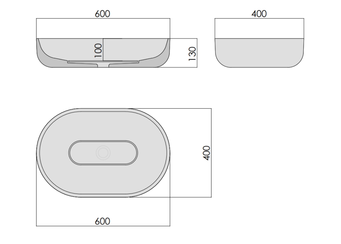 WВ-607 Раковина из бетона WB-607 BET-ON BetOn  - Вид №6
