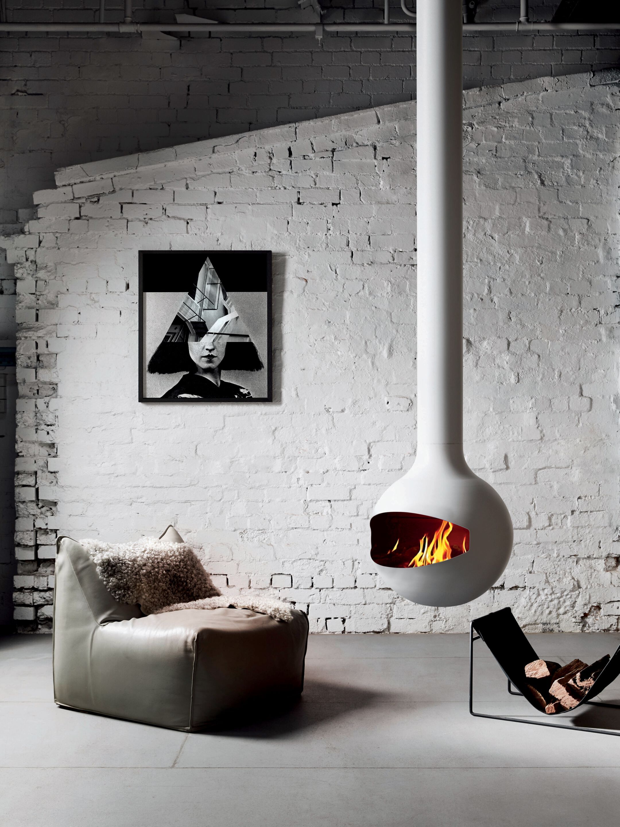 Подвесной вращающийся декоративный камин Focus creation Bathyscafocus ARCH-00110020 - Вид №1