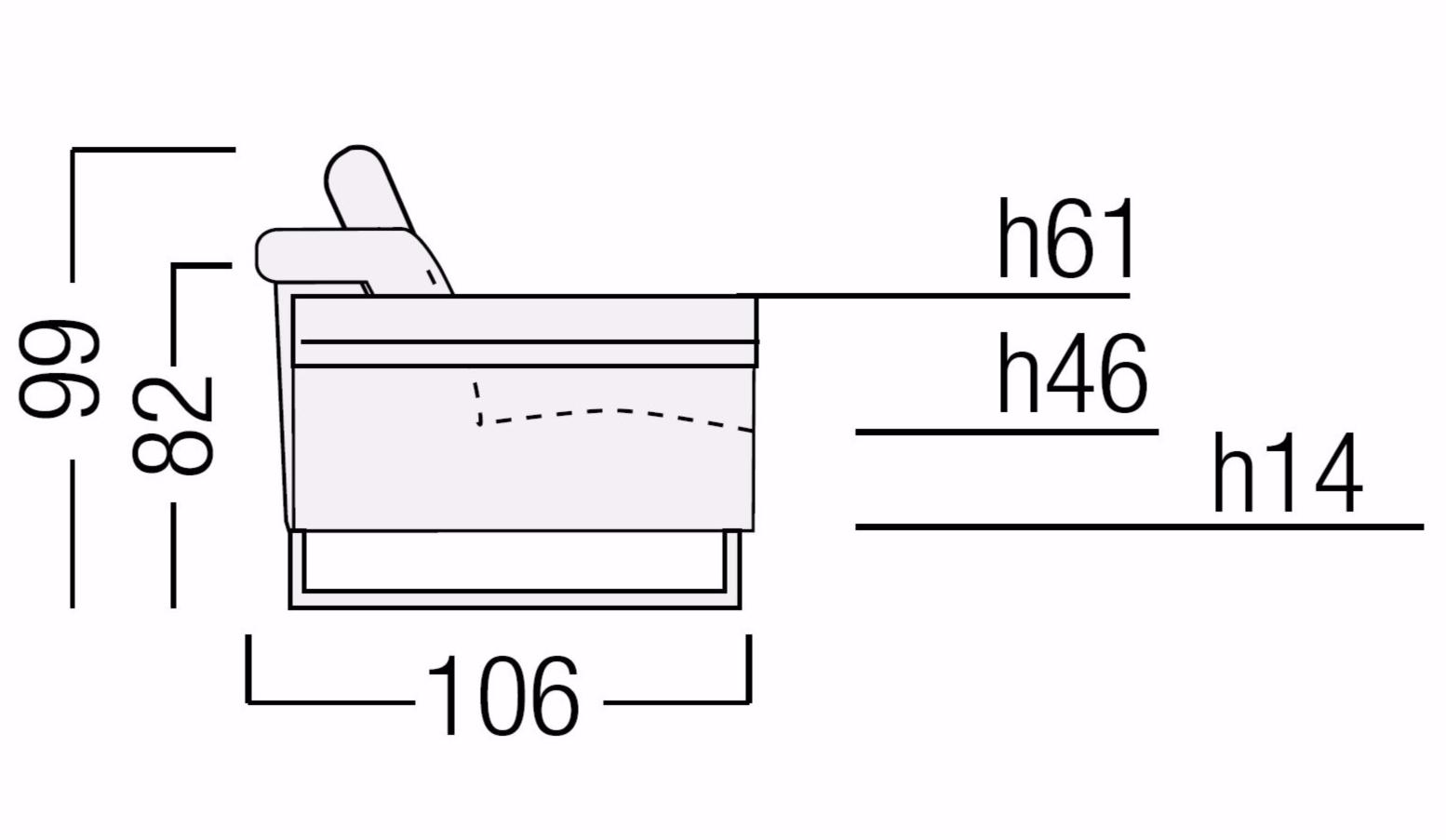 Egoitaliano Кожаная кушетка Vanille sun-id-1516648 - Вид №1