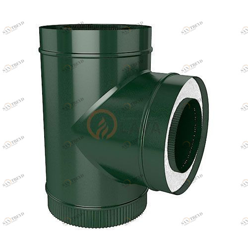 Сэндвич-тройник LAVA 180/250 мм. 90" зеленый (6005) 4442