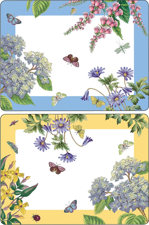 10623889 Pimpernel Набор подставок под горячее Pimpernel Ботанический сад.Терраса 40х29см, 4шт Дерево 