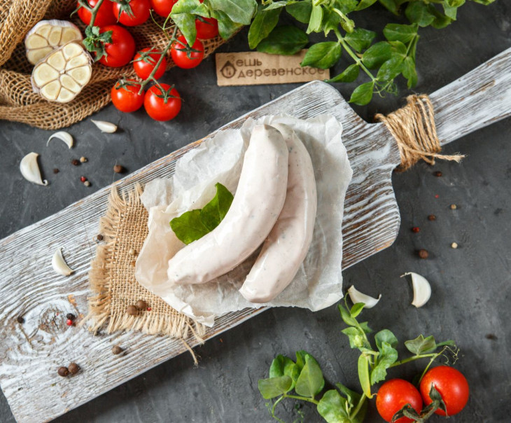 5337 Колбаски белые "Мюнхенские" с прованскими травами Вкусляндия 